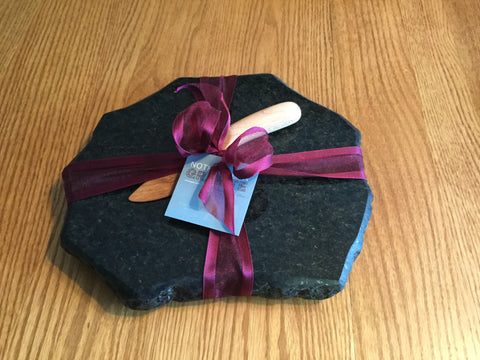 Granite Cutting Board and Hardwood Knife
