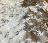 Granite Lazy Susan Cream with Tan Quartz and Black flow