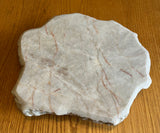 Granite Lazy Susan Leather Finish Tan, Cream and Brown