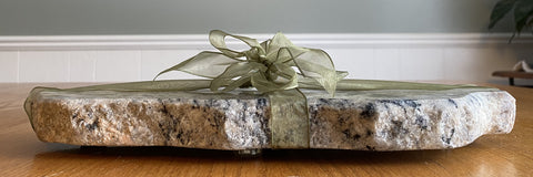 Brown and Cream Cutting Board